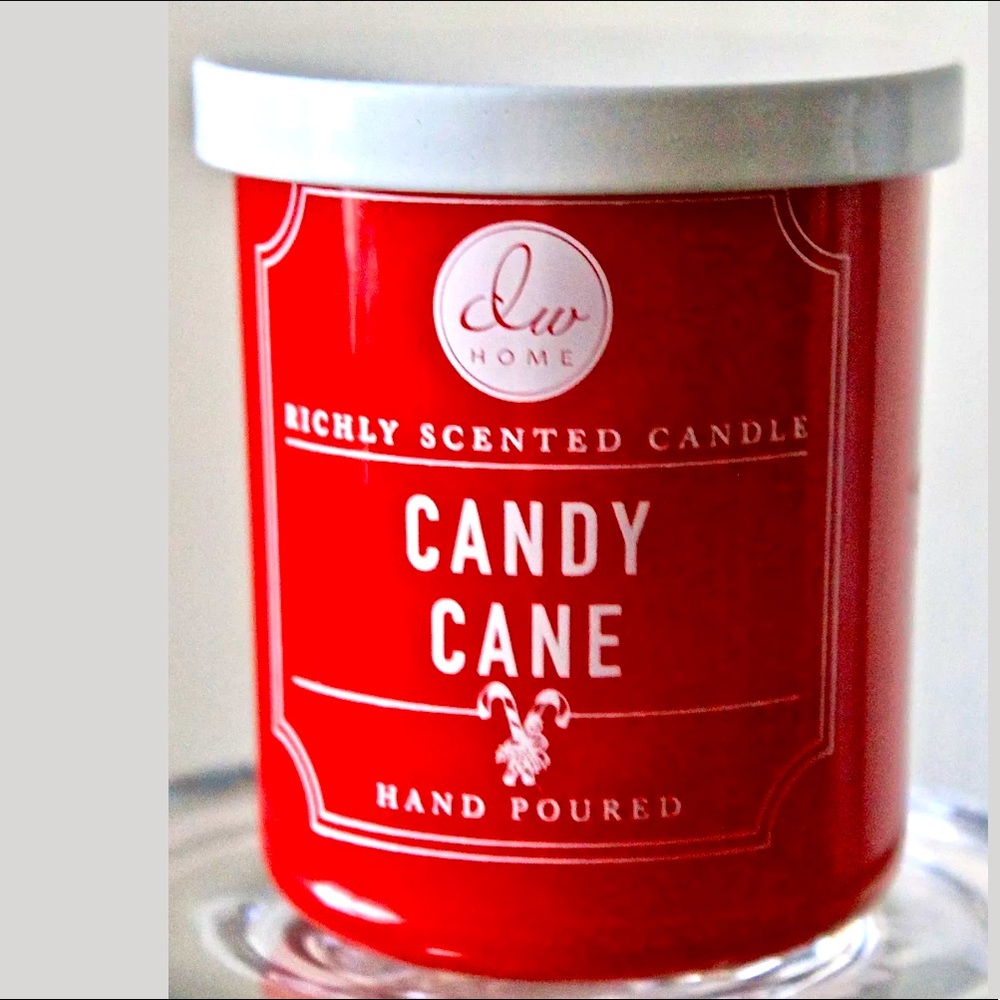 DW HOME CANDY CANE CANDLE RICHLY SCENTED CHRISTMAS NEW MINI 1 WICK